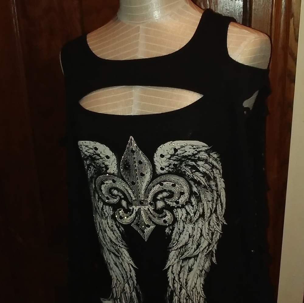 Ladies rhinestone top